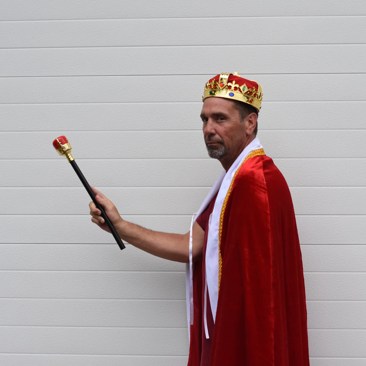 King Scepter Royal Staff Crown Wand Cosplay Halloween Party Costume Accessory - Image 3