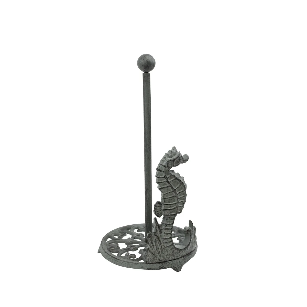 Kitchen Seahorse Paper Towel Holder Dining Storage Dispenser Coastal Home Decor - Image 3