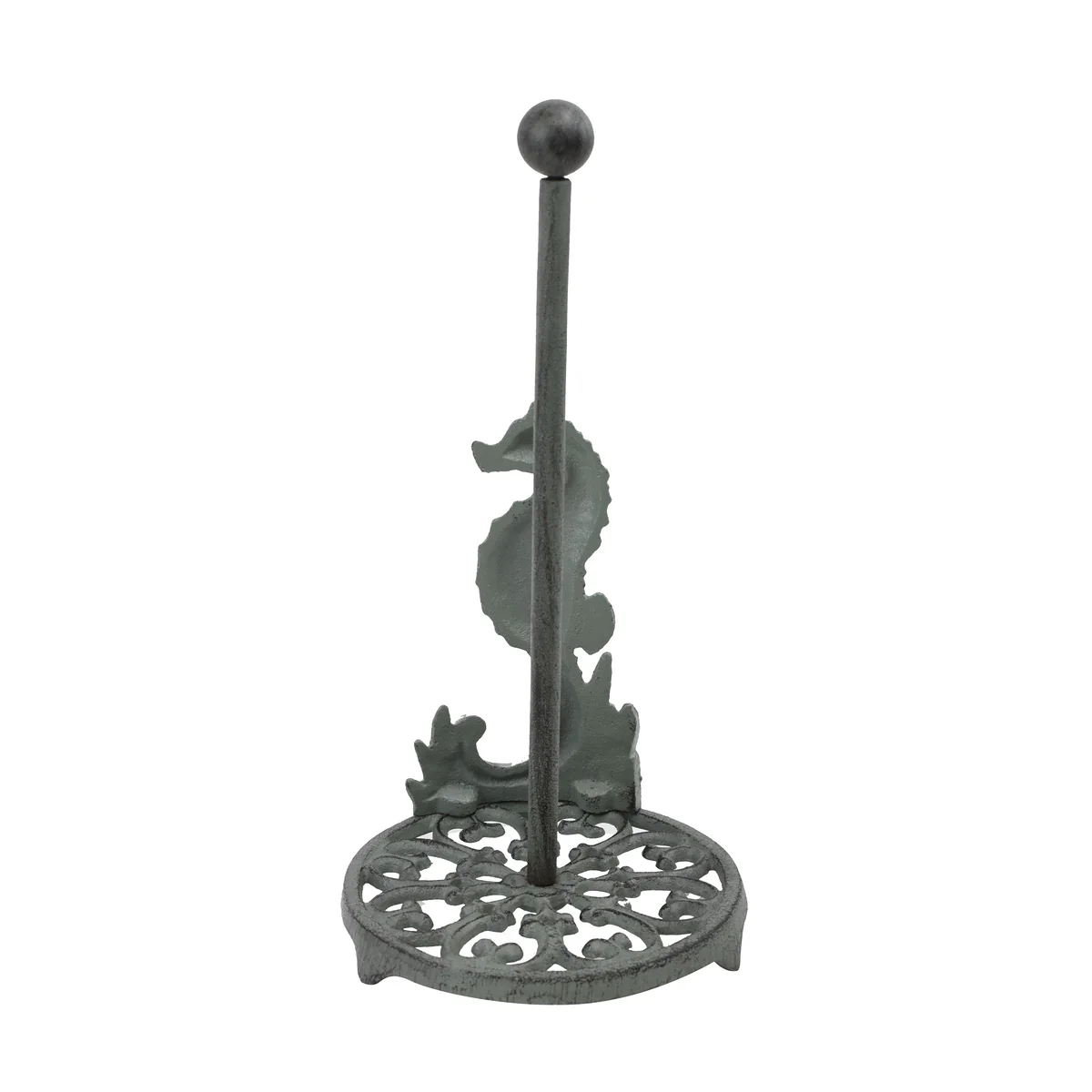Kitchen Seahorse Paper Towel Holder Dining Storage Dispenser Coastal Home Decor - Image 4