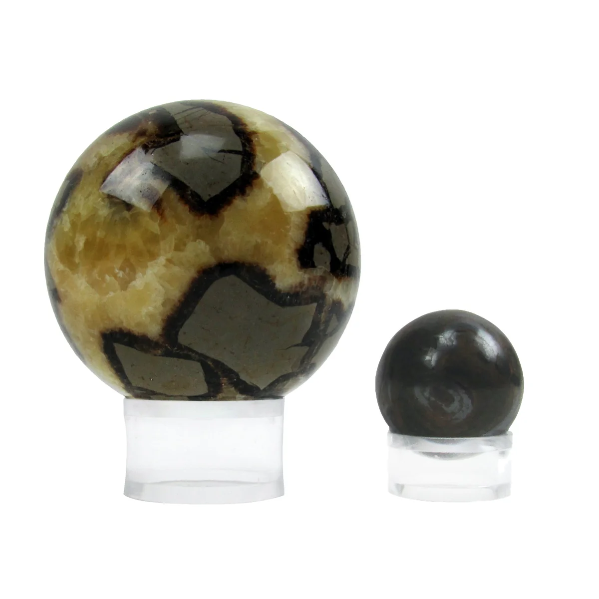 Large Clear Acrylic Ring Sphere Display Stand Golf Ball Holder Riser Marble Rack - Image 4