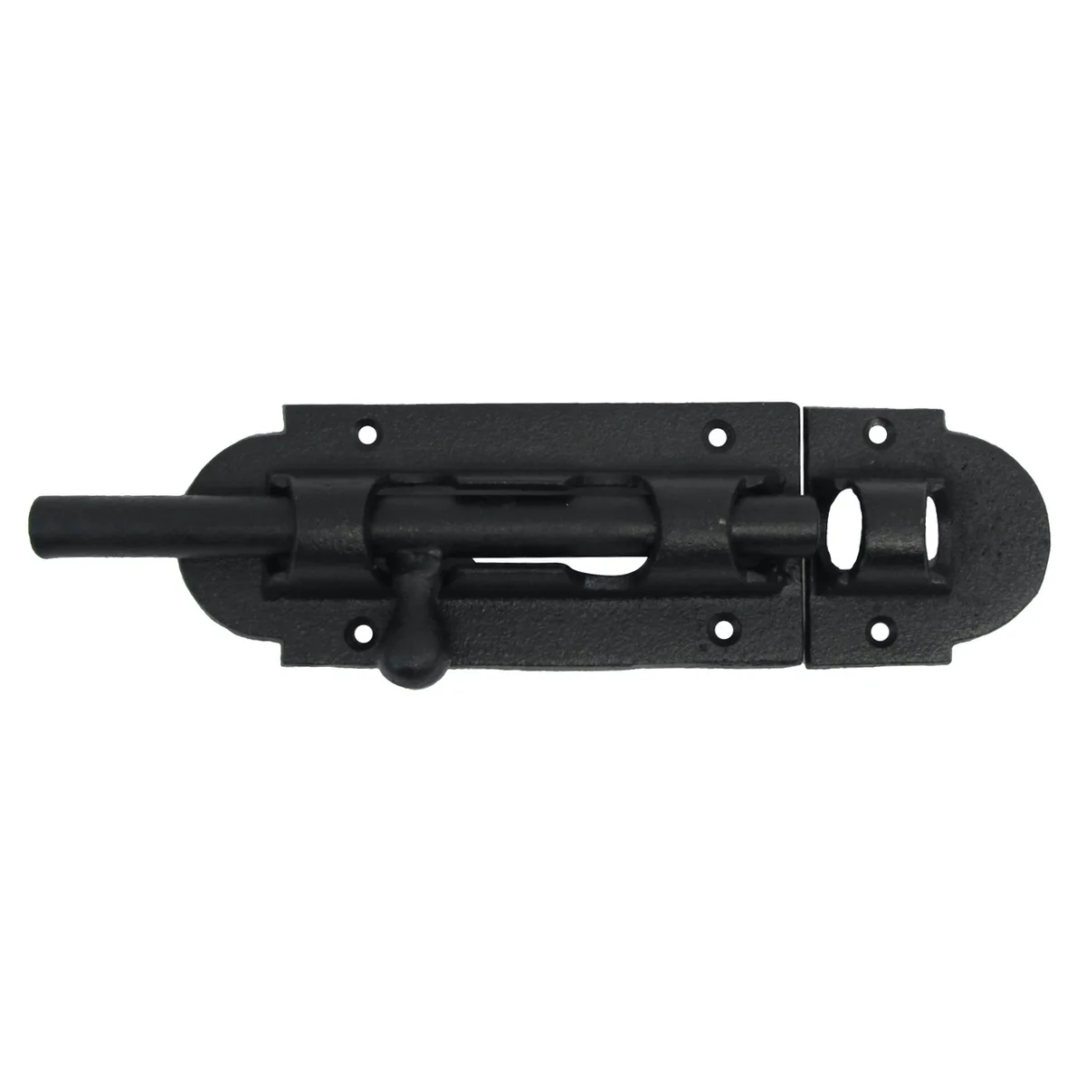 Large Rustic Metal Sliding Door Lock Security Bolt Barrel Latch Gate Hardware - Image 2