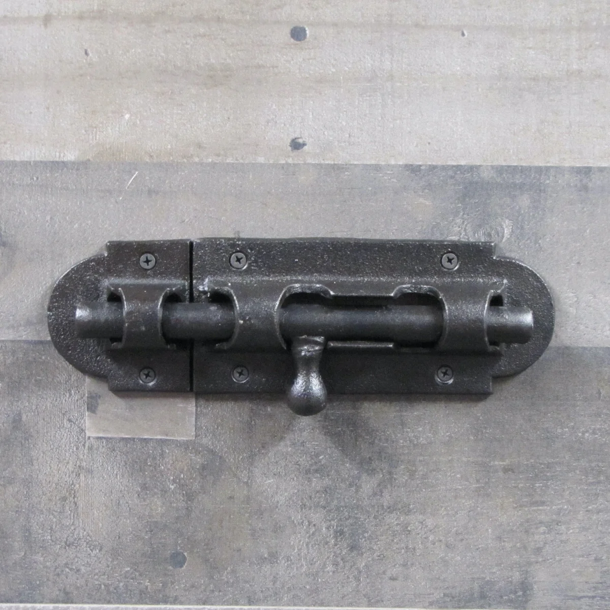 Large Rustic Metal Sliding Door Lock Security Bolt Barrel Latch Gate Hardware - Image 4