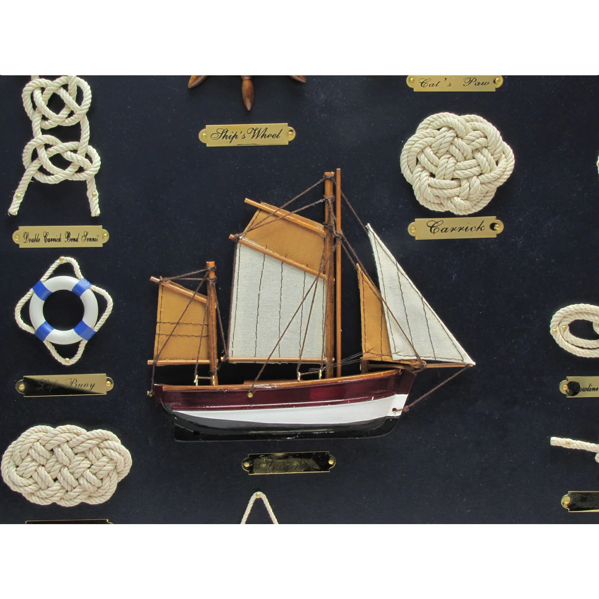 Large Sailor Rope Knot & Ladder Board Nautical Home Decor - Image 5