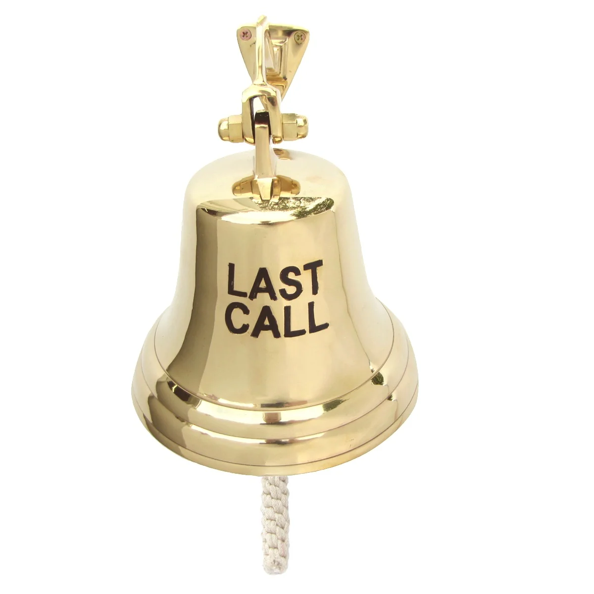 Large Brass Wall Mount Bartenders Tip Bell Last Call Tips Bar Pub Man Cave Decor - Image 3