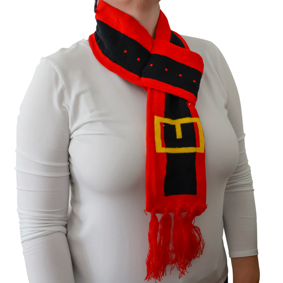 LED Light Santa Claus Belt Christmas Scarf Xmas Holiday Party Clothing Accessory - Image 3