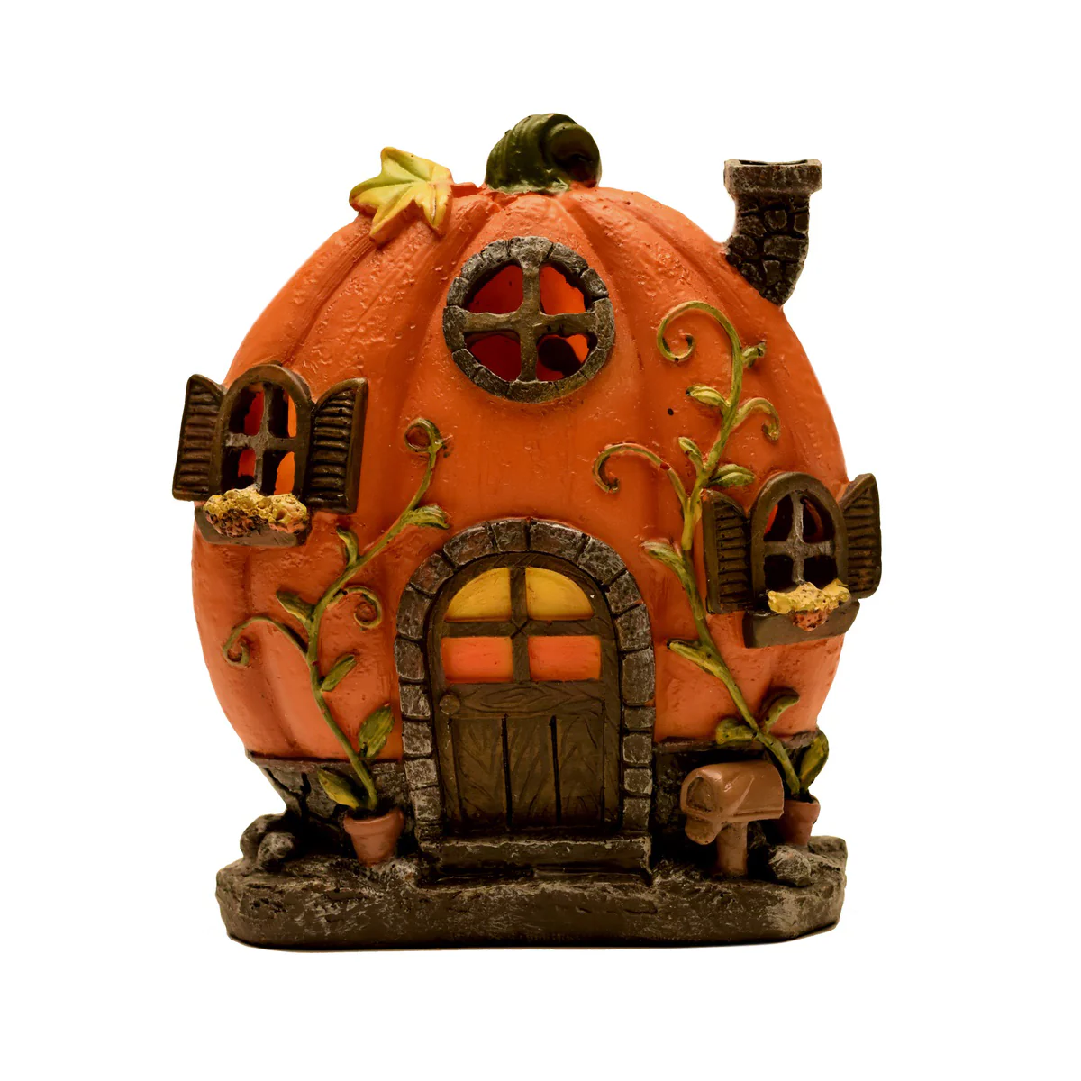 LED Mini Light Up Pumpkin House Fairy Garden Miniature Halloween Dollhouse Decor - Image 5