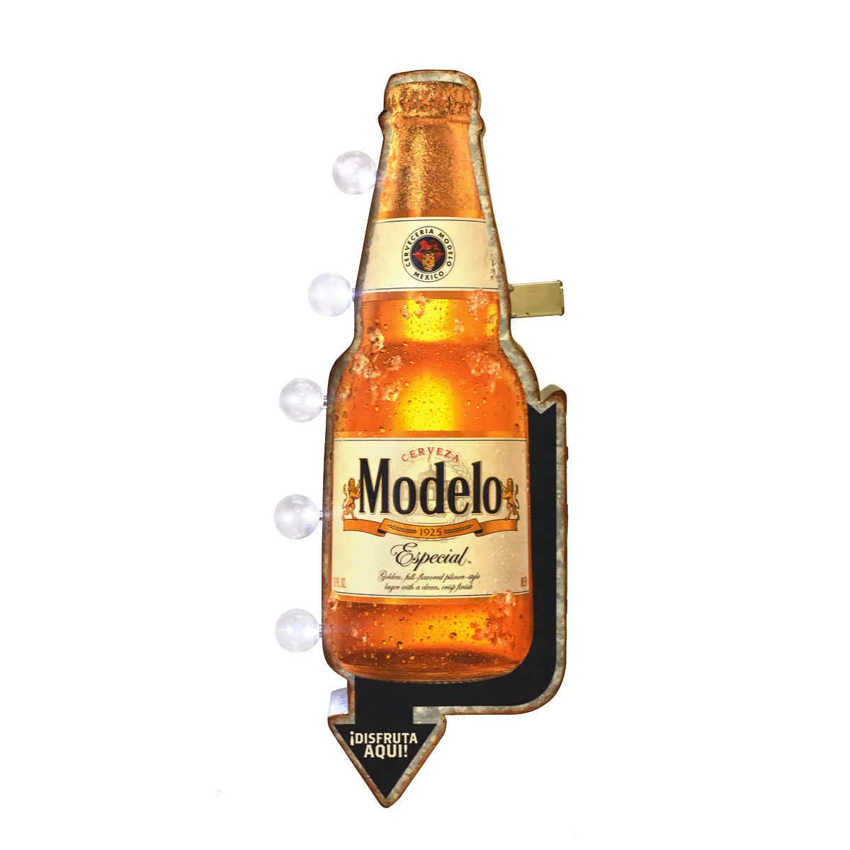 Light Up Modelo Beer Tin Metal Sign LED Home Bar Garage Wall Art Man Cave Decor - Image 2