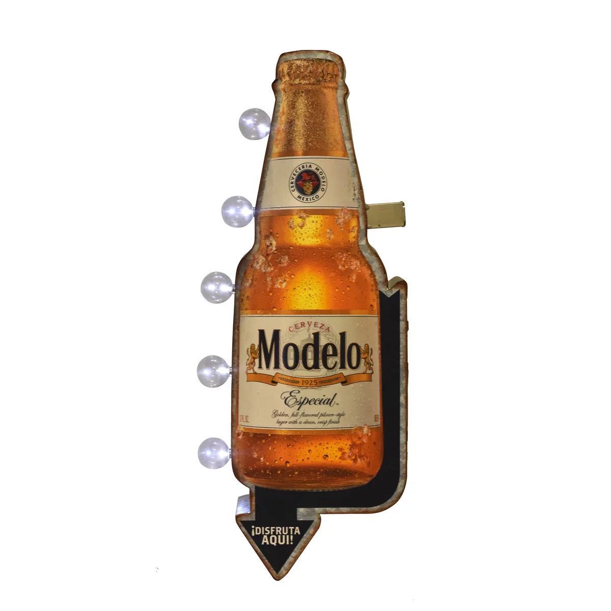 Light Up Modelo Beer Tin Metal Sign LED Home Bar Garage Wall Art Man Cave Decor - Image 5
