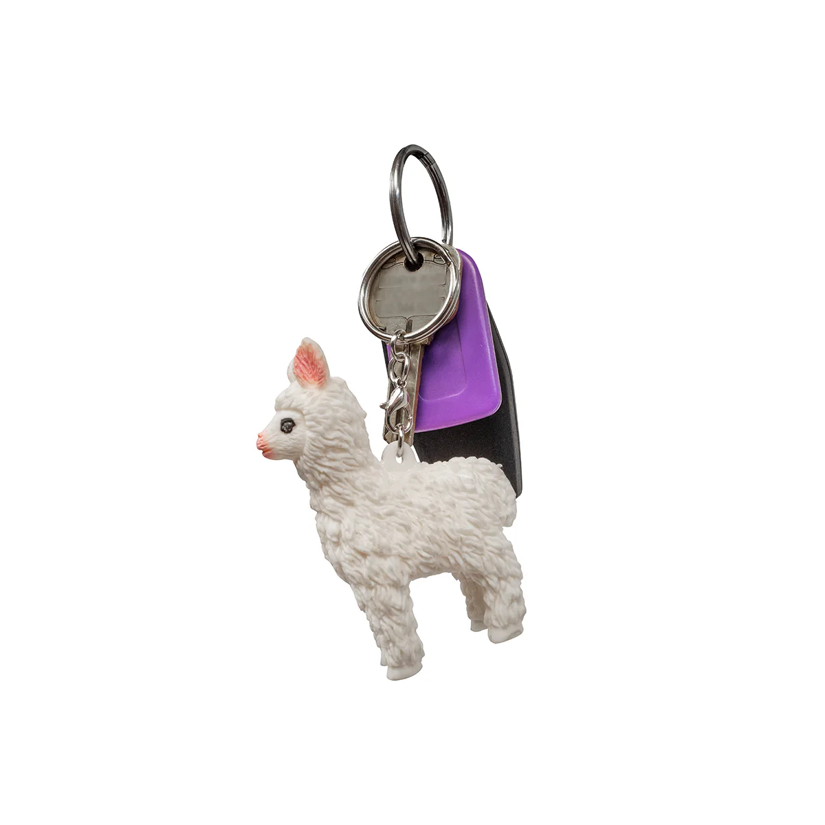 Llama Squeeze Keychain Cute Alpaca Car Key Ring Chain Toy Keyring Bag Charm - Image 4