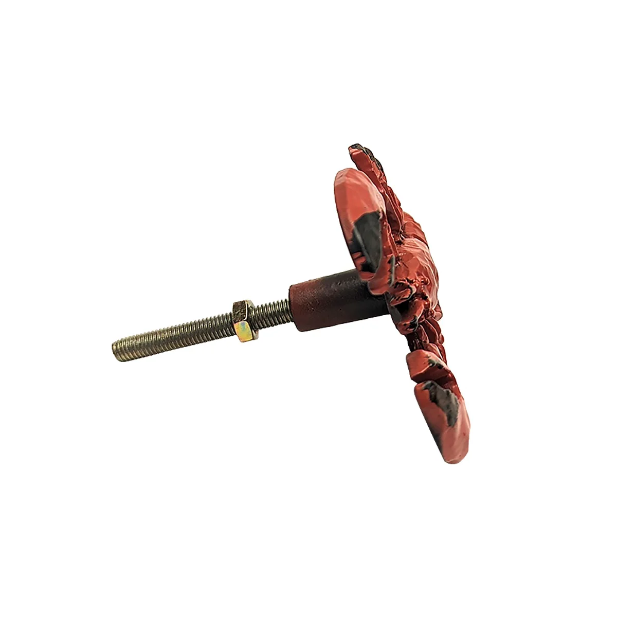 Lobster Pull Knob Red Kitchen Cabinet Drawer Hardware Coastal Beach Home Decor - Image 2