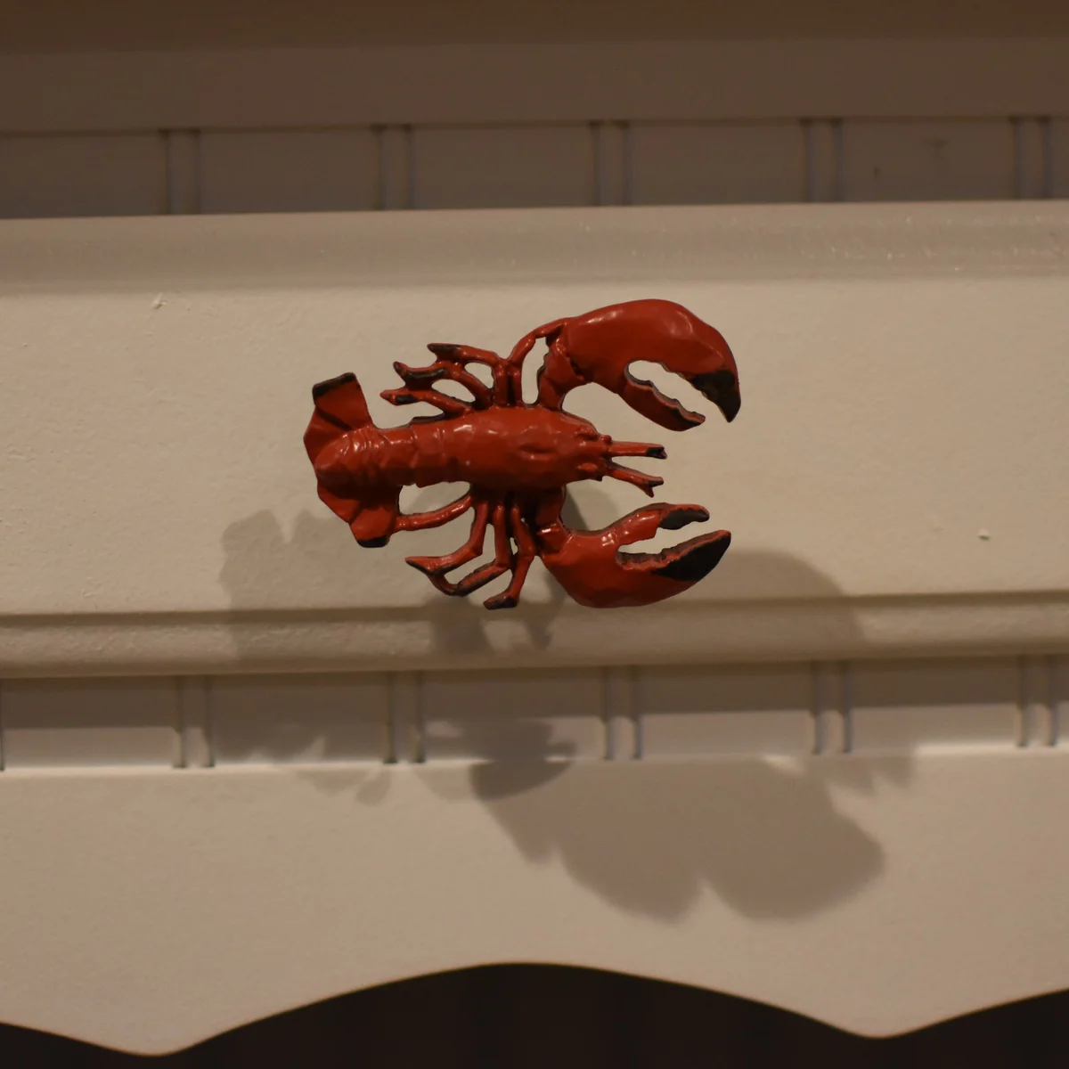 Lobster Pull Knob Red Kitchen Cabinet Drawer Hardware Coastal Beach Home Decor - Image 5
