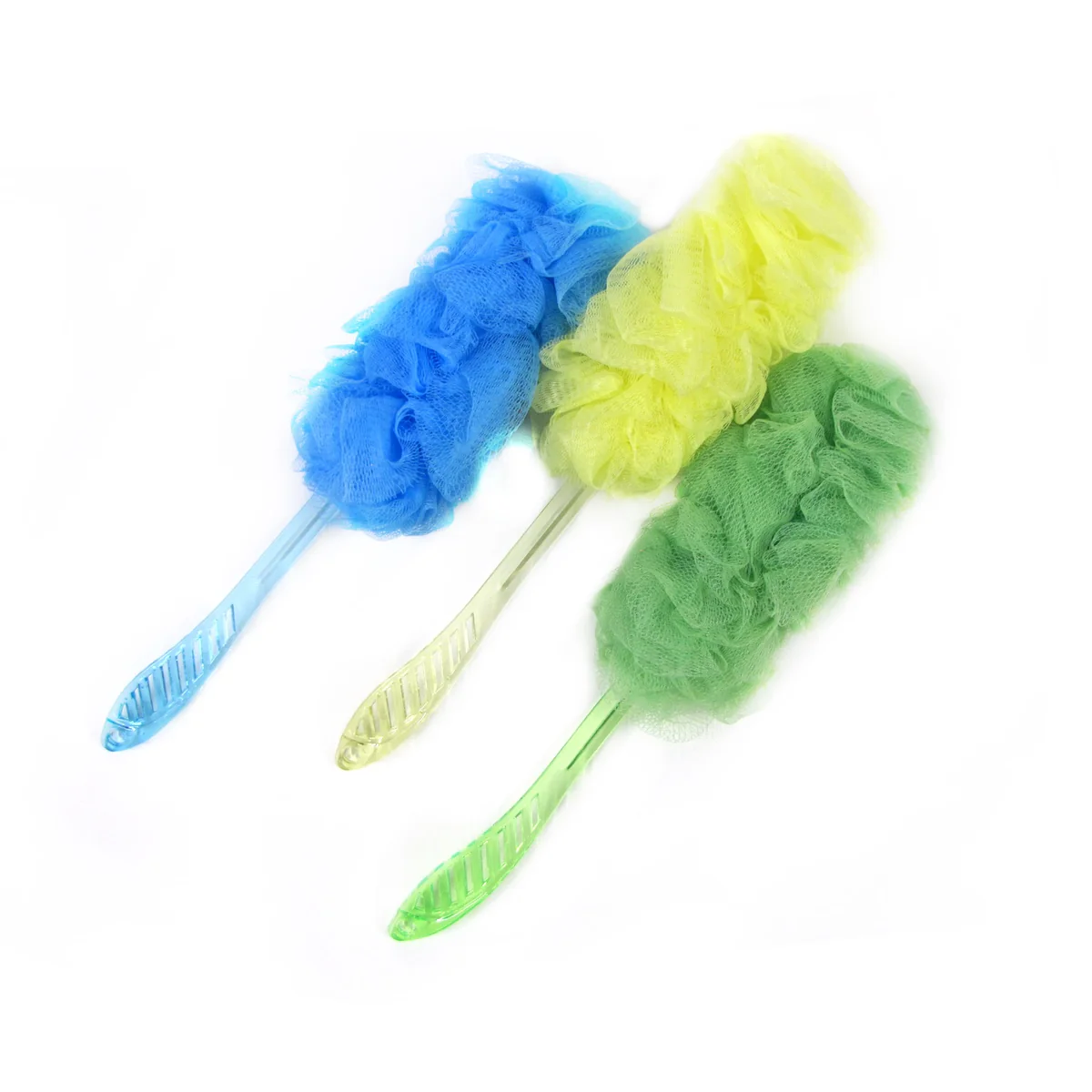 Long Handle Body Back Scrubber Shower Bath Loofah Pouf Exfoliating Wash Cloth - Image 4