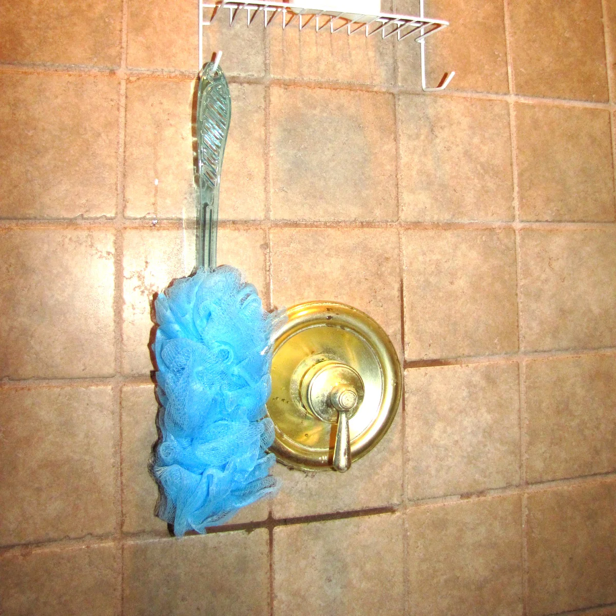 Long Handle Body Back Scrubber Shower Bath Loofah Pouf Exfoliating Wash Cloth - Image 5