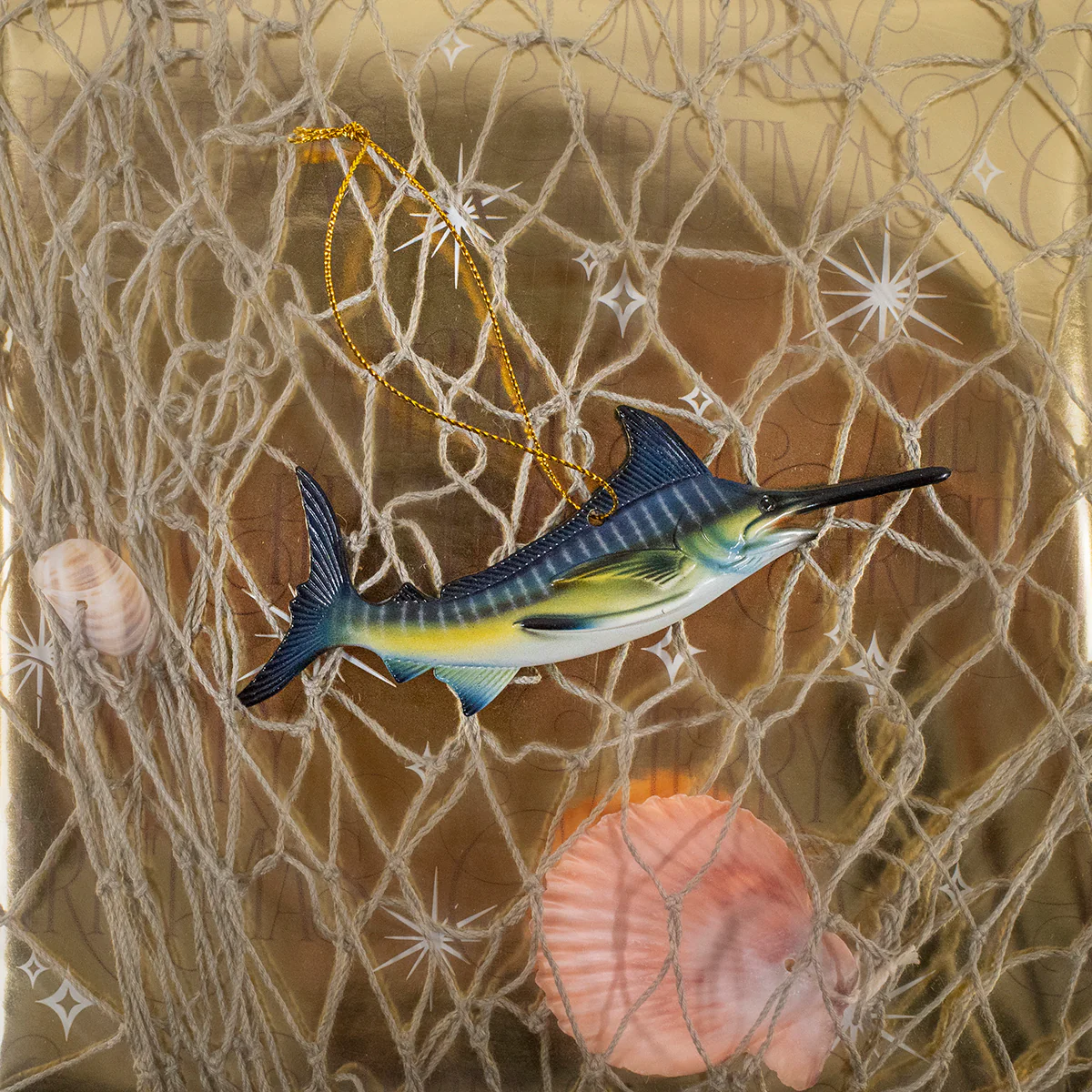 Marlin Fish Christmas Tree Ornament Xmas Gift Top Swordfish Ocean Holiday Decor - Image 3
