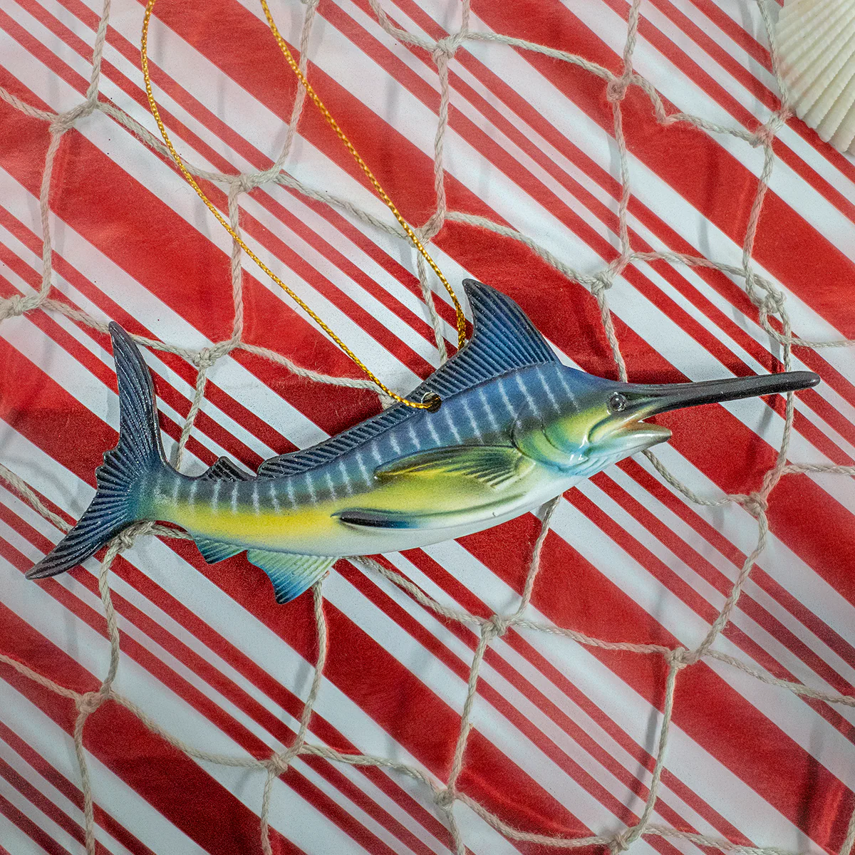 Marlin Fish Christmas Tree Ornament Xmas Gift Top Swordfish Ocean Holiday Decor - Image 4