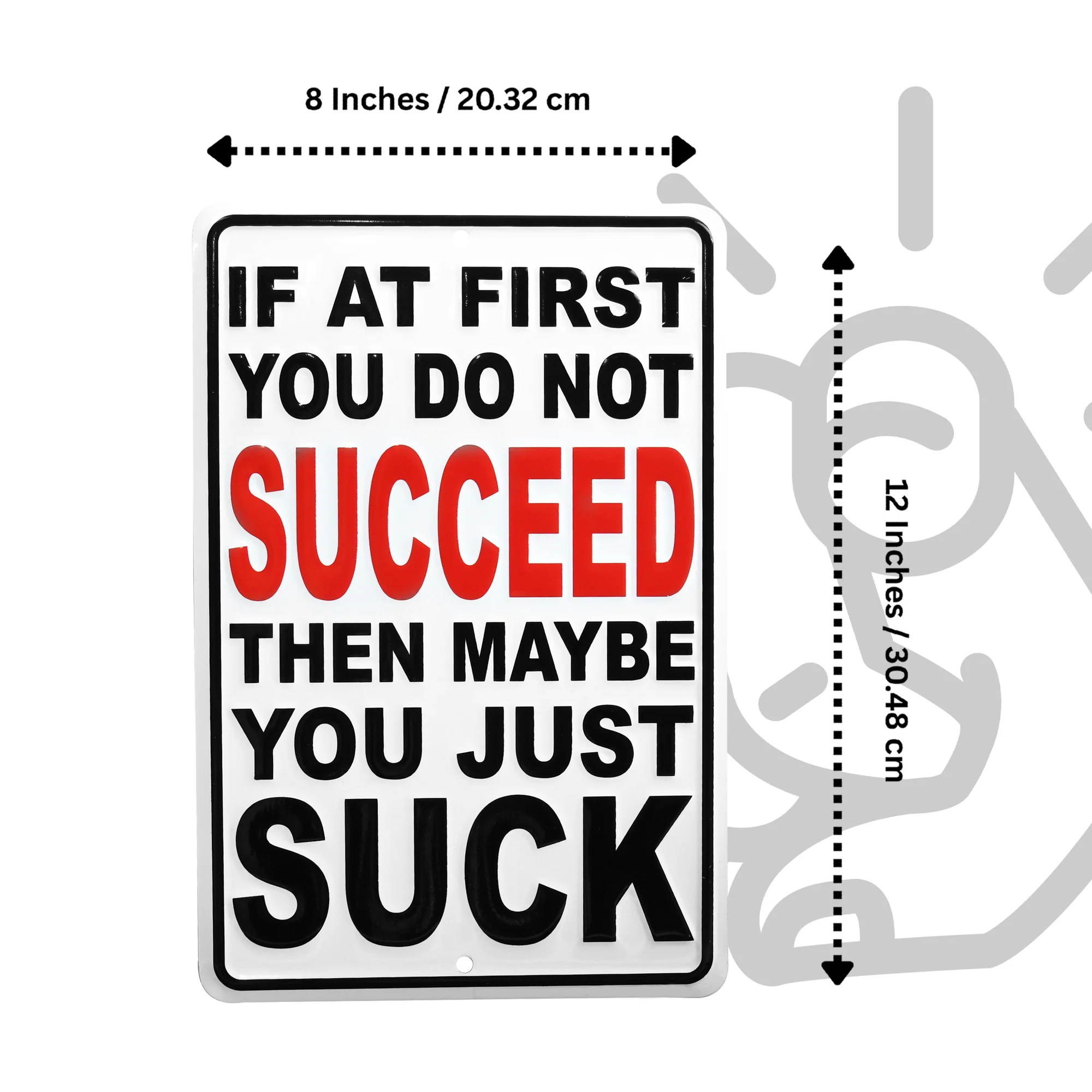 Metal Sign Maybe You Suck Funny Vintage Wall Art Poster Man Cave Home Room Decor - Image 6