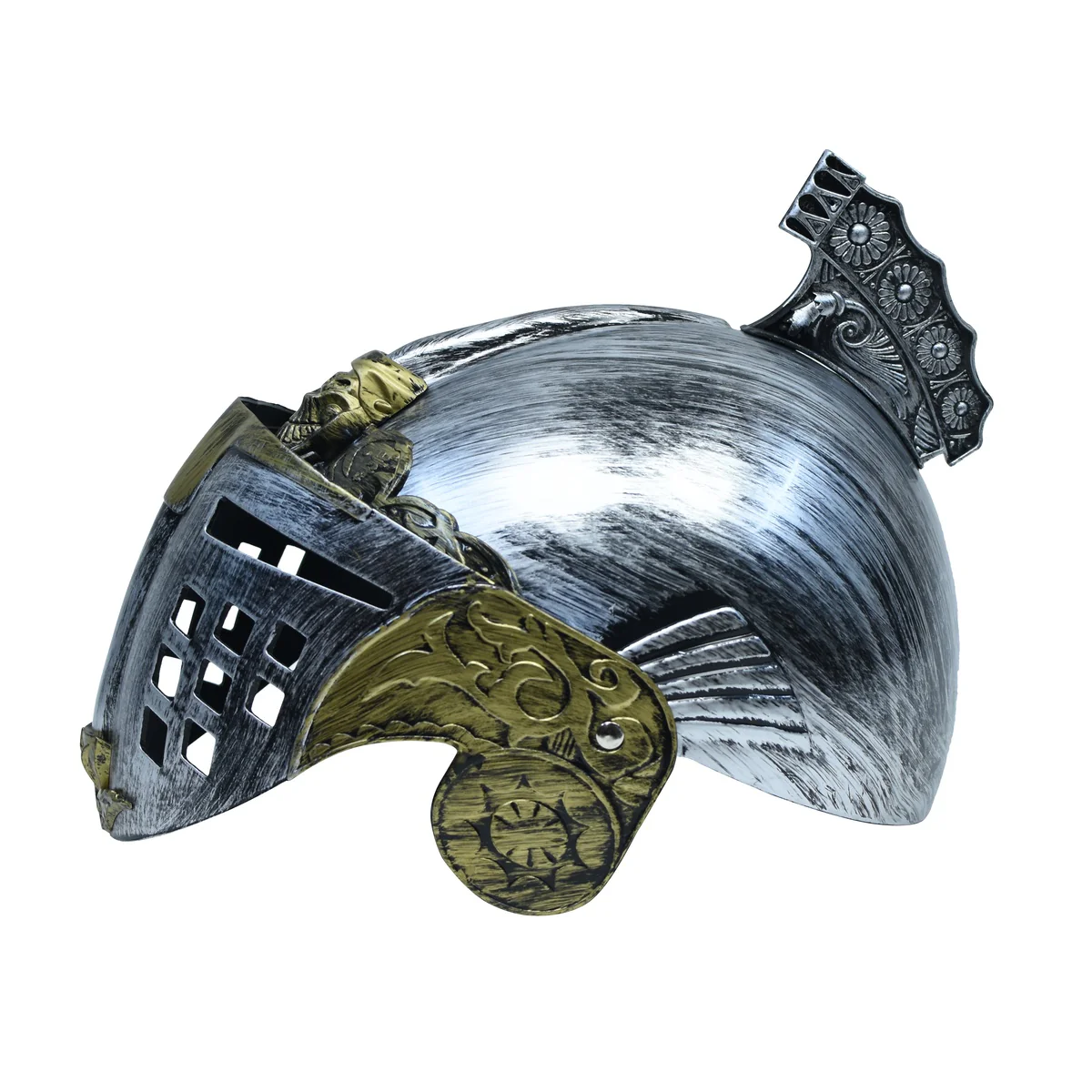 Medieval Knight Crusader Cage Helmet Costume Accessory Armor Warrior Headwear - Image 3
