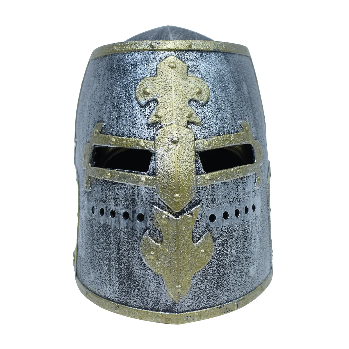 Men Medieval Knight Crusader Box Helmet Costume Accessory Armor Warrior Headwear - Image 2