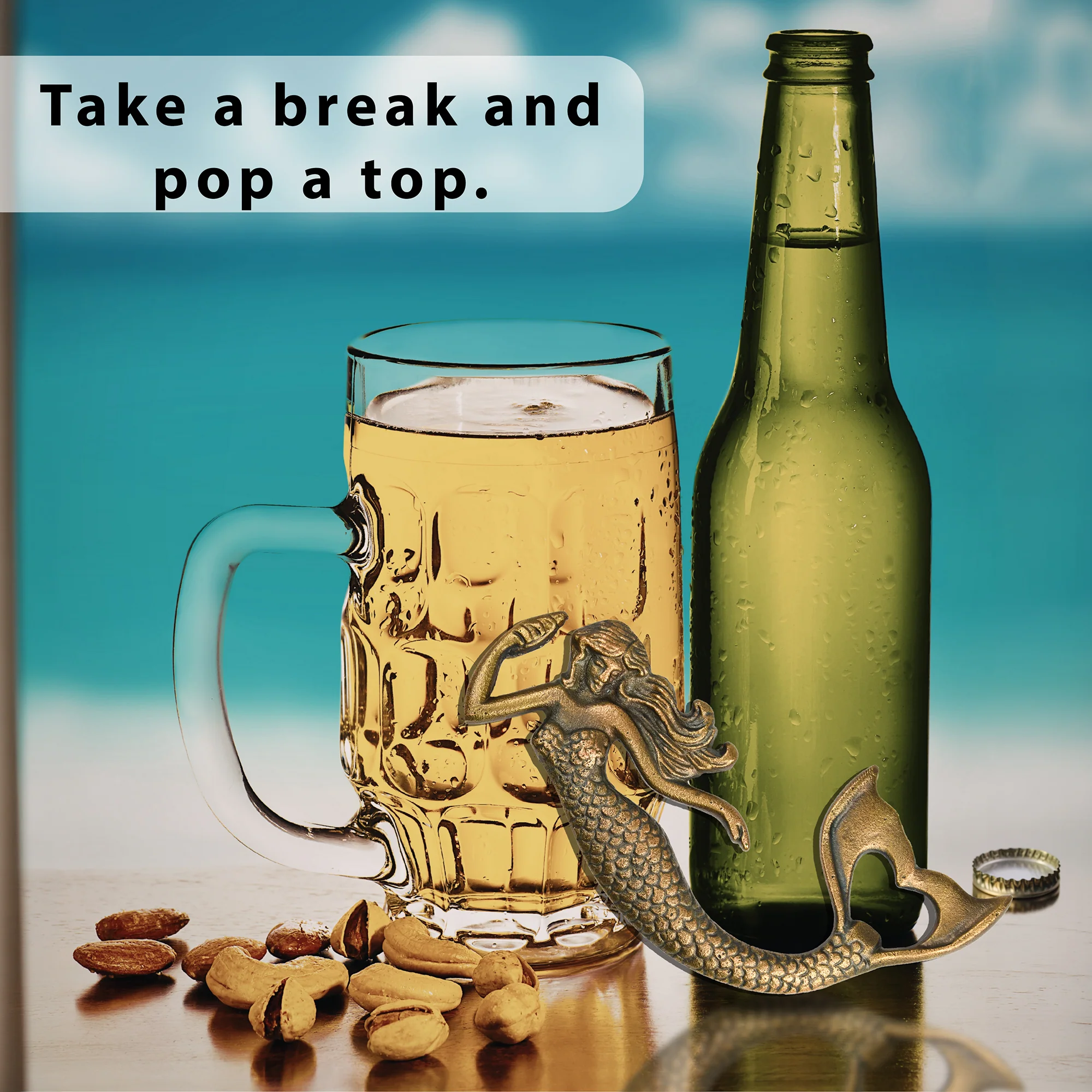 Mermaid Bottle Opener Beer Soda Cap Home Bar or Kitchen Gadgets -Gifts for Women - Image 7