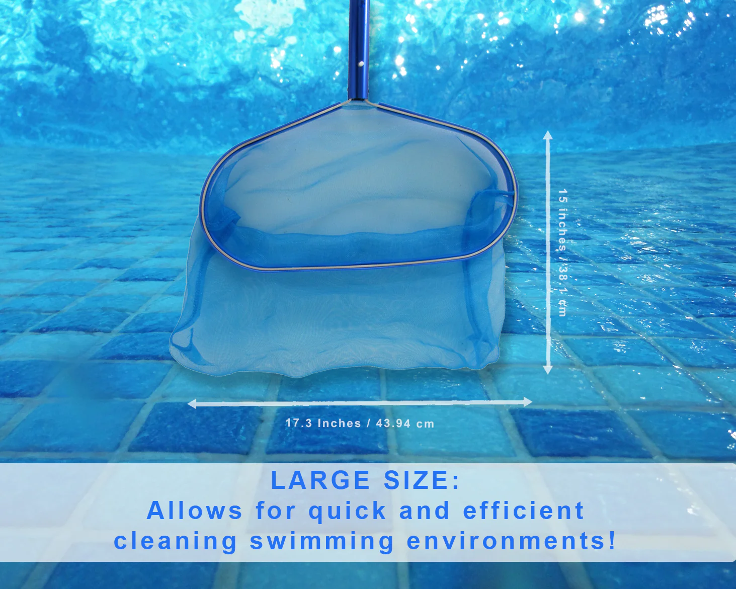 Swimming Pool Skimmer Leaf Net Spa, Hot Tub, Pond Tools Mesh Cleaning Supplies - Image 3