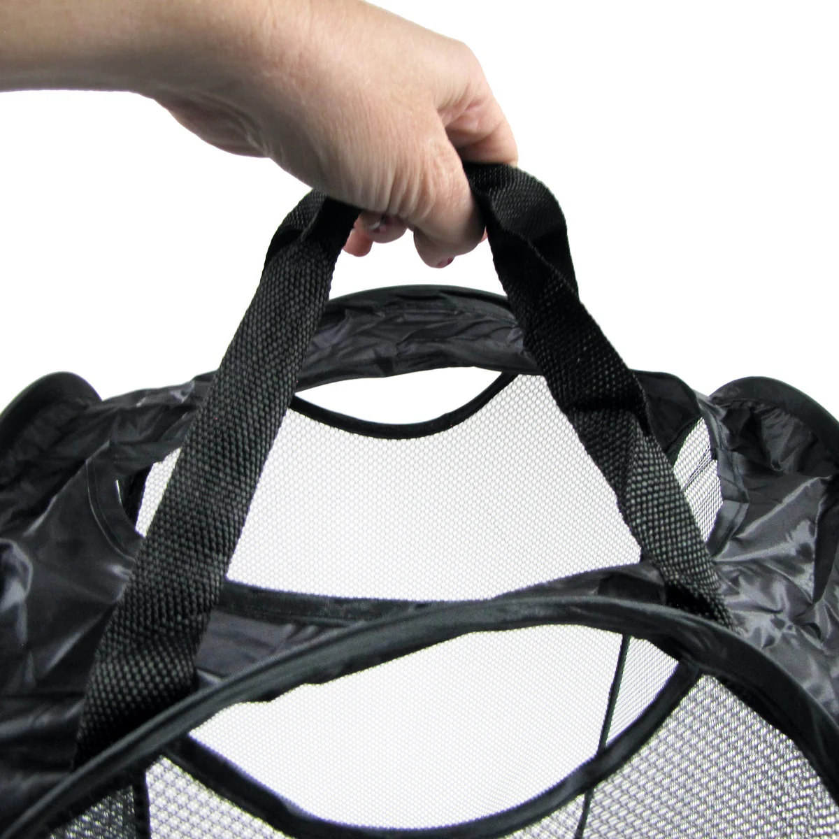 Mesh Pop Up Laundry Hamper Collapsible Clothes Basket Bin Bedroom Dorm Essential - Image 3