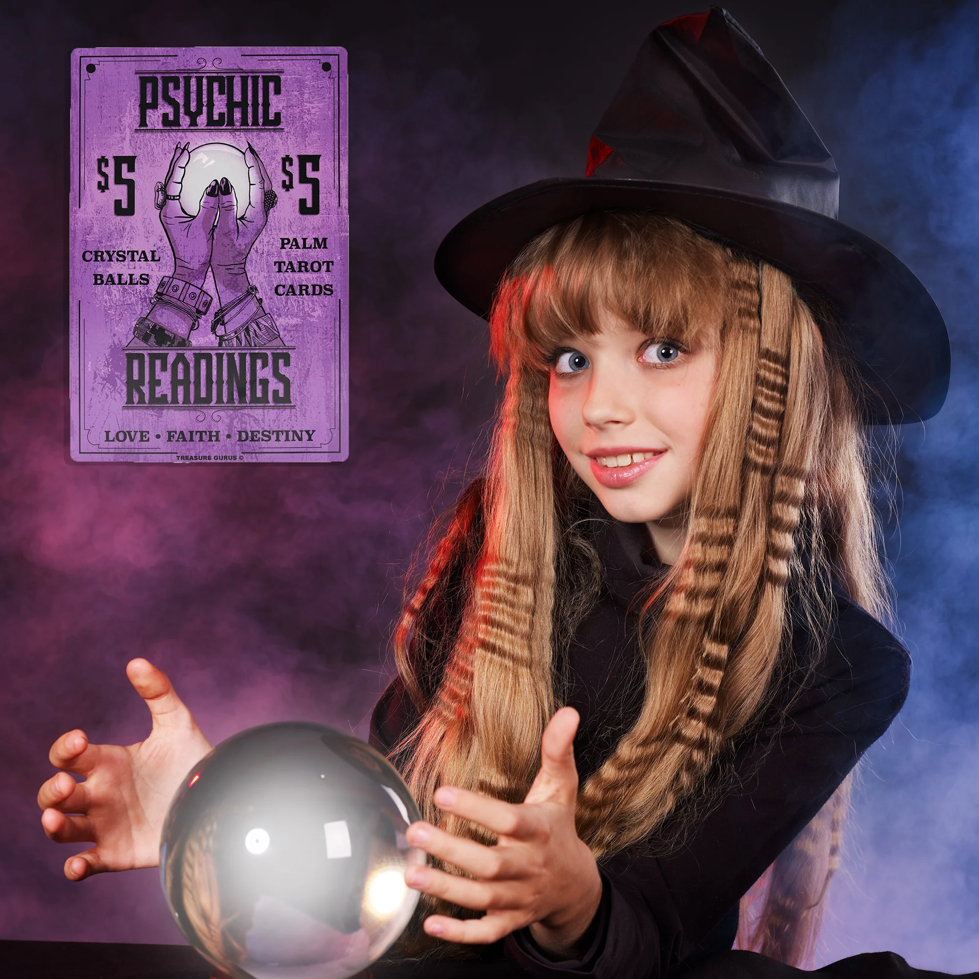 Metal Psychic Palm Readings Sign Halloween Room Decor Aesthetic Wall Art Posters - Image 6