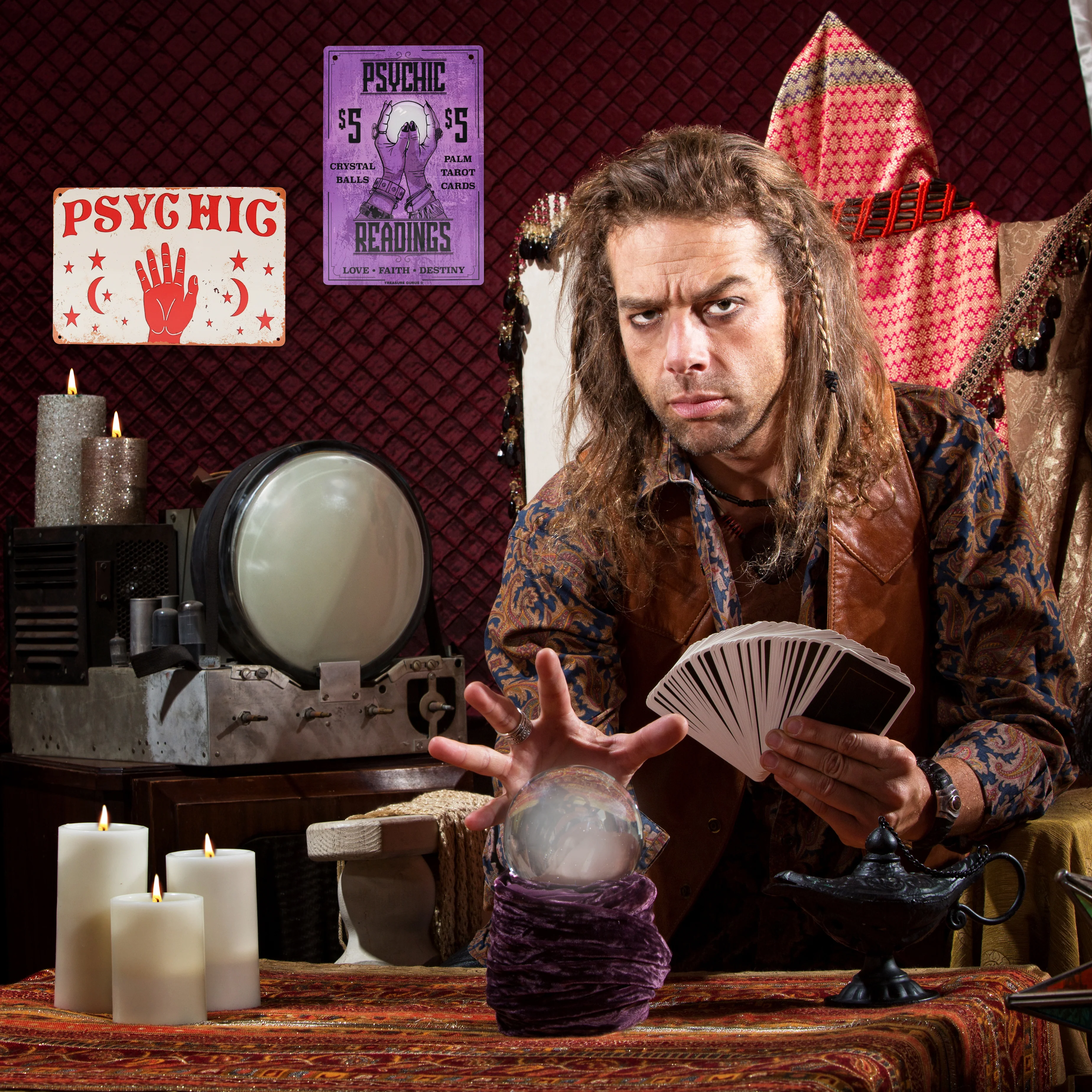 Metal Psychic Palm Readings Sign Halloween Room Decor Aesthetic Wall Art Posters - Image 7