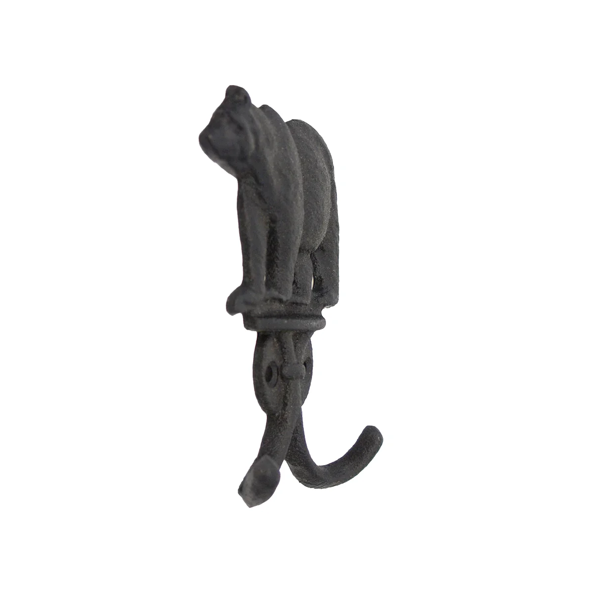 Metal Bear Double Wall Coat Hat Key Rack Holder 2 Hook Storage Hanger Home Decor - Image 2