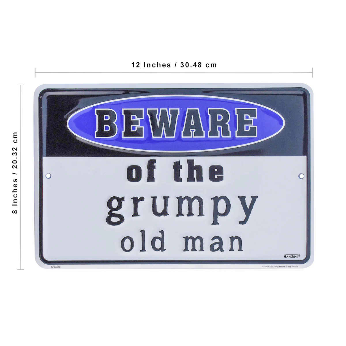 Metal Beware Of Grumpy Old Man Tin Sign Cave Room Garage Home Bar Wall Art Decor - Image 3