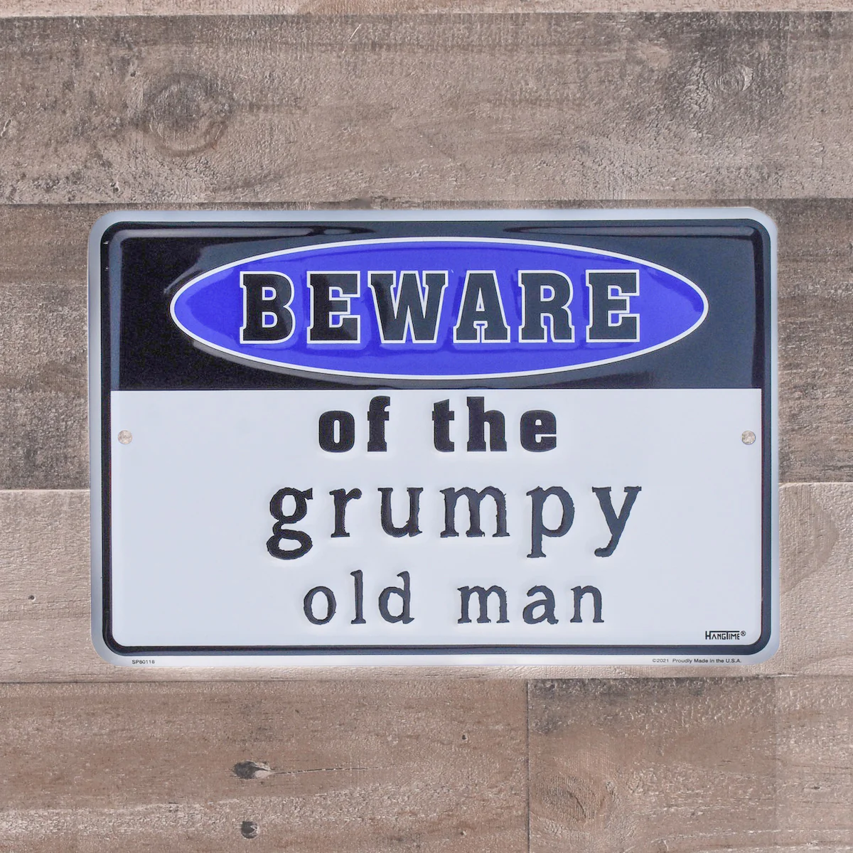 Metal Beware Of Grumpy Old Man Tin Sign Cave Room Garage Home Bar Wall Art Decor - Image 4