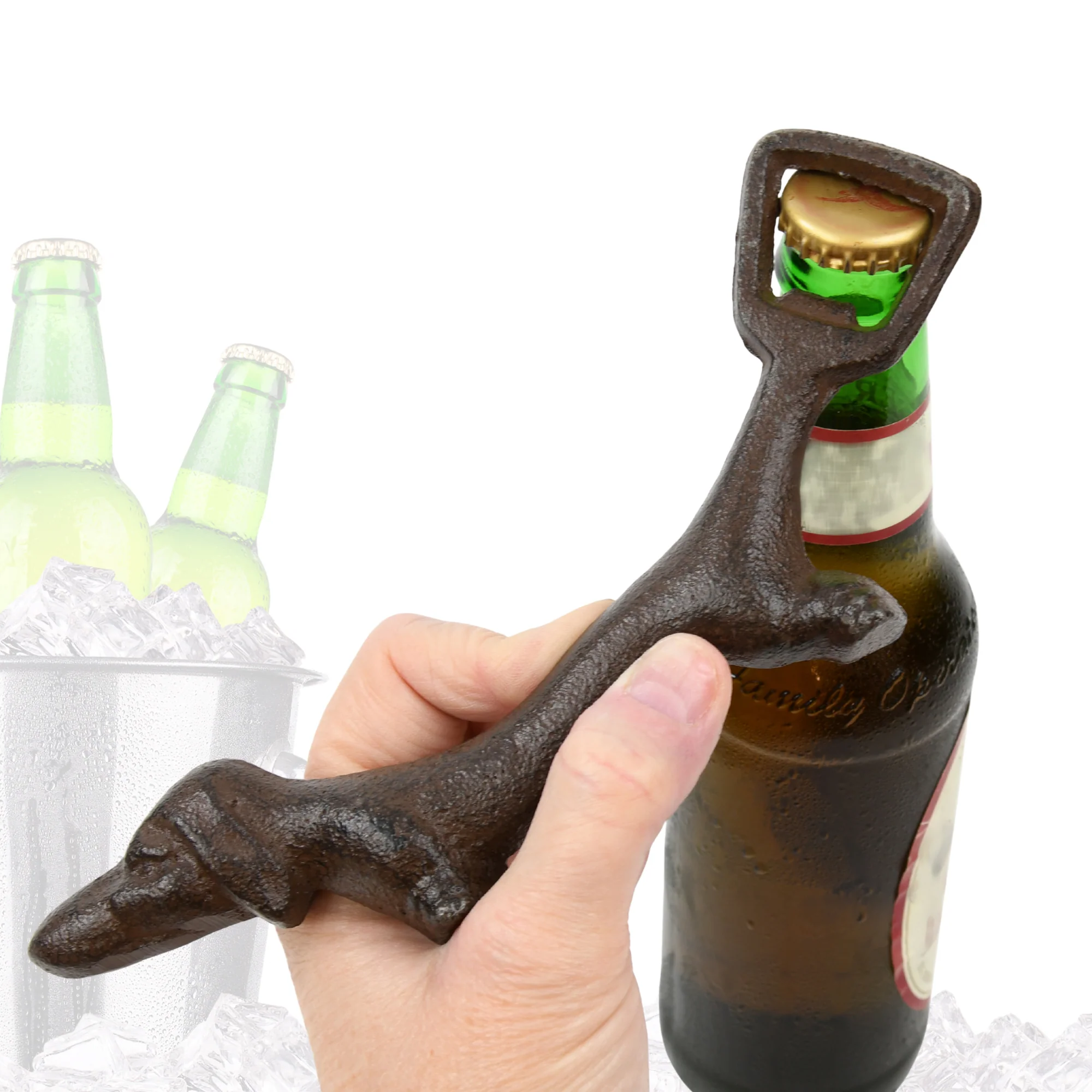 Metal Dachshund Weiner Wiener Dog Beer Bottle Cap Opener Soda/Pop Top Bar Tool - Image 4
