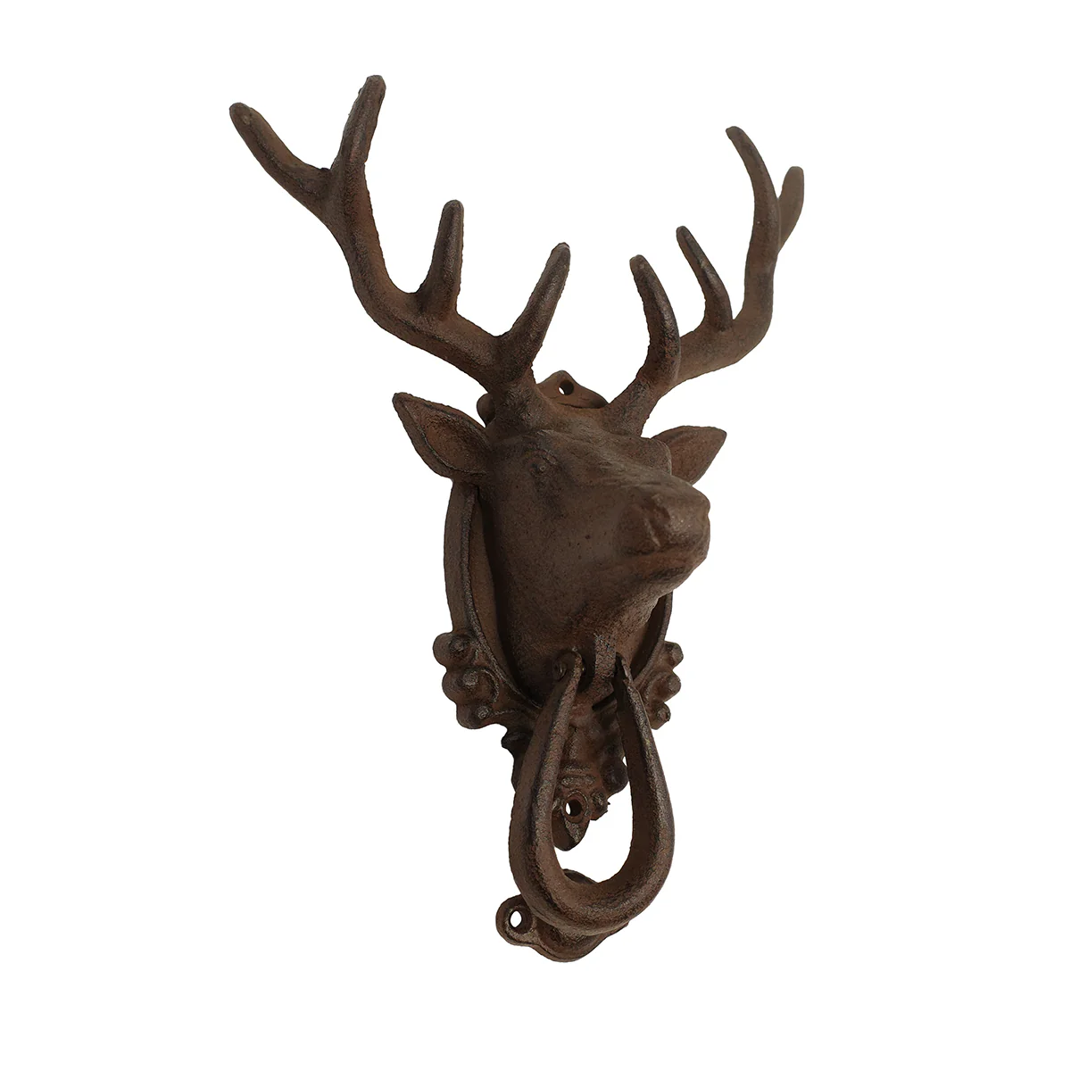 Metal Deer Head and Antlers Door Knocker - Image 2