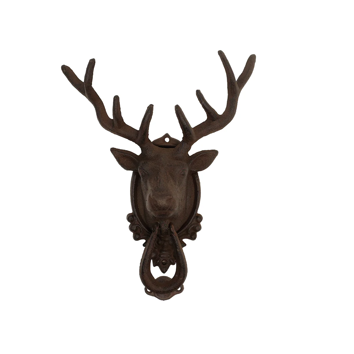 Metal Deer Head and Antlers Door Knocker - Image 3