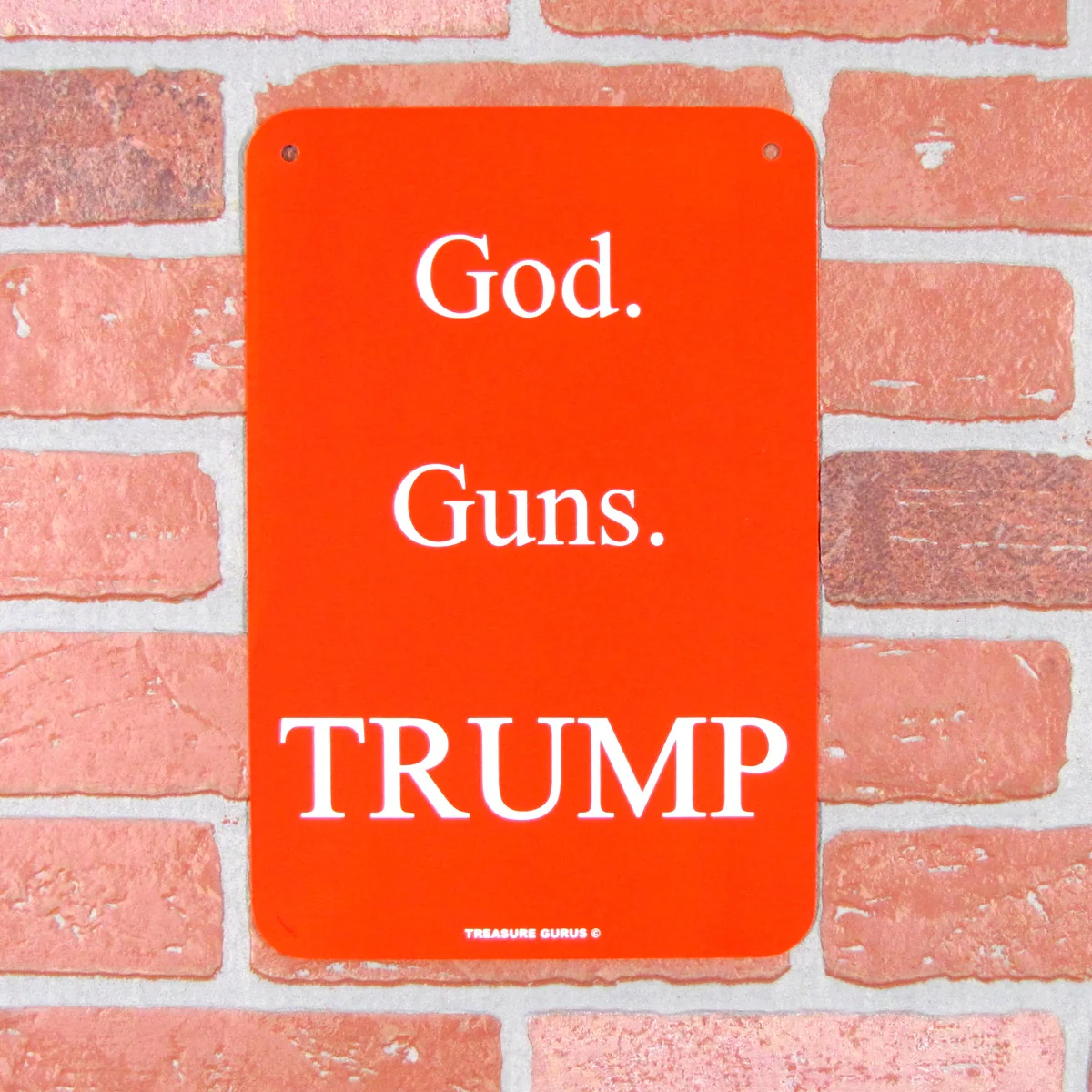 Metal God Guns President Donald Trump Wall Sign MAGA 2020 Man Cave Garage Decor - Image 3