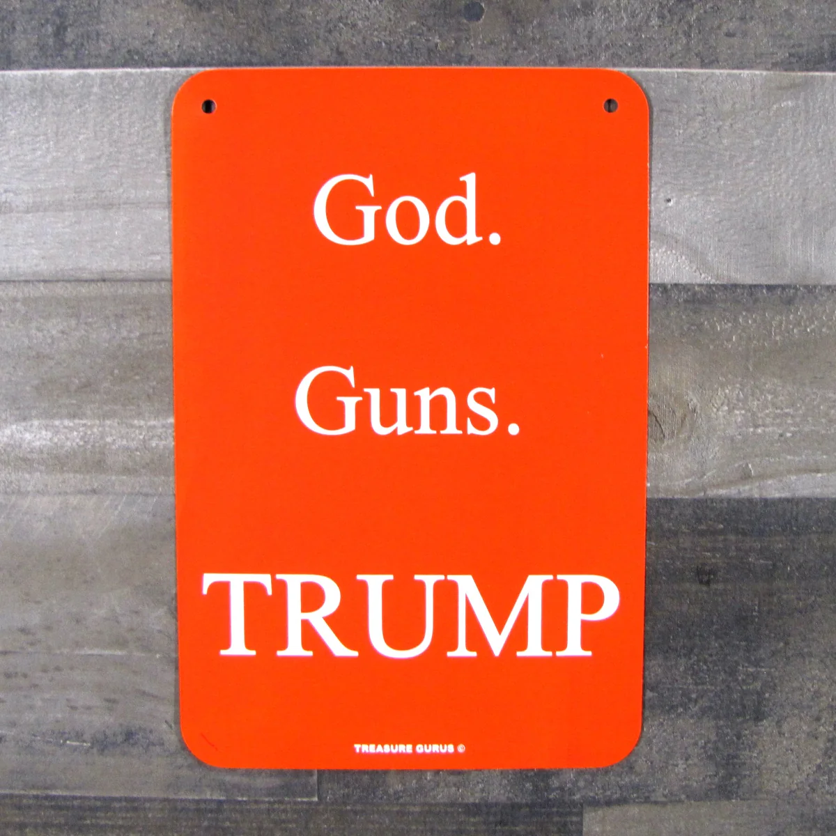 Metal God Guns President Donald Trump Wall Sign MAGA 2020 Man Cave Garage Decor - Image 4