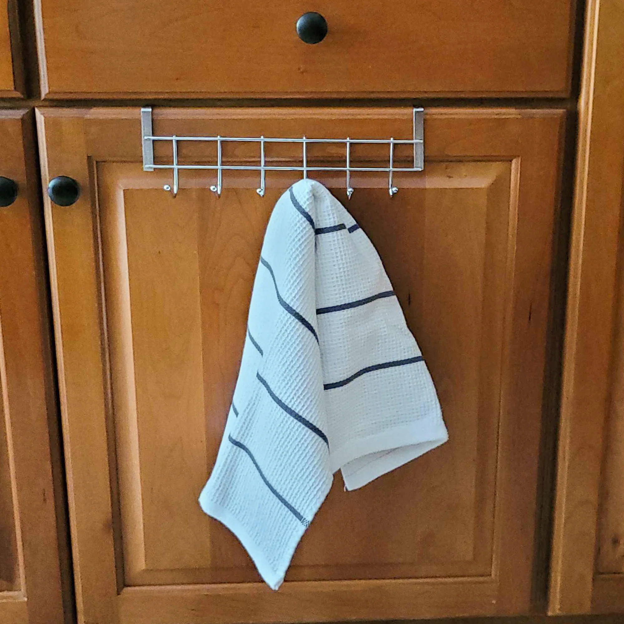 Metal Over Cabinet Door Clothes Hook Coat Rack Dish Hand Towel Hanger Hat Holder - Image 7