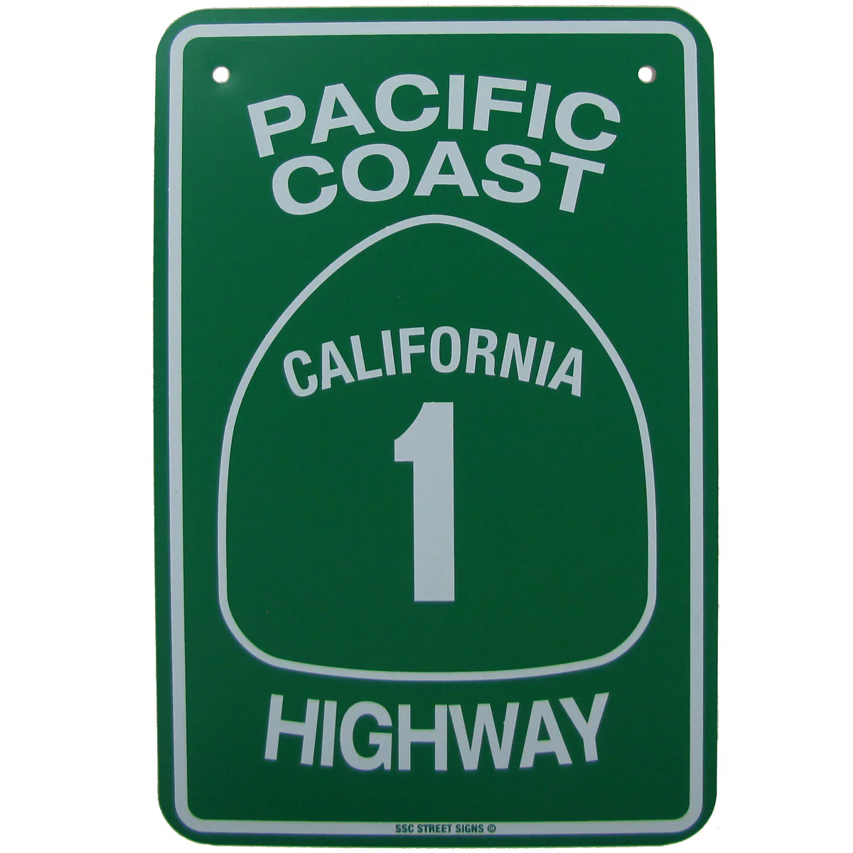 Metal PCH California 1 Street Sign