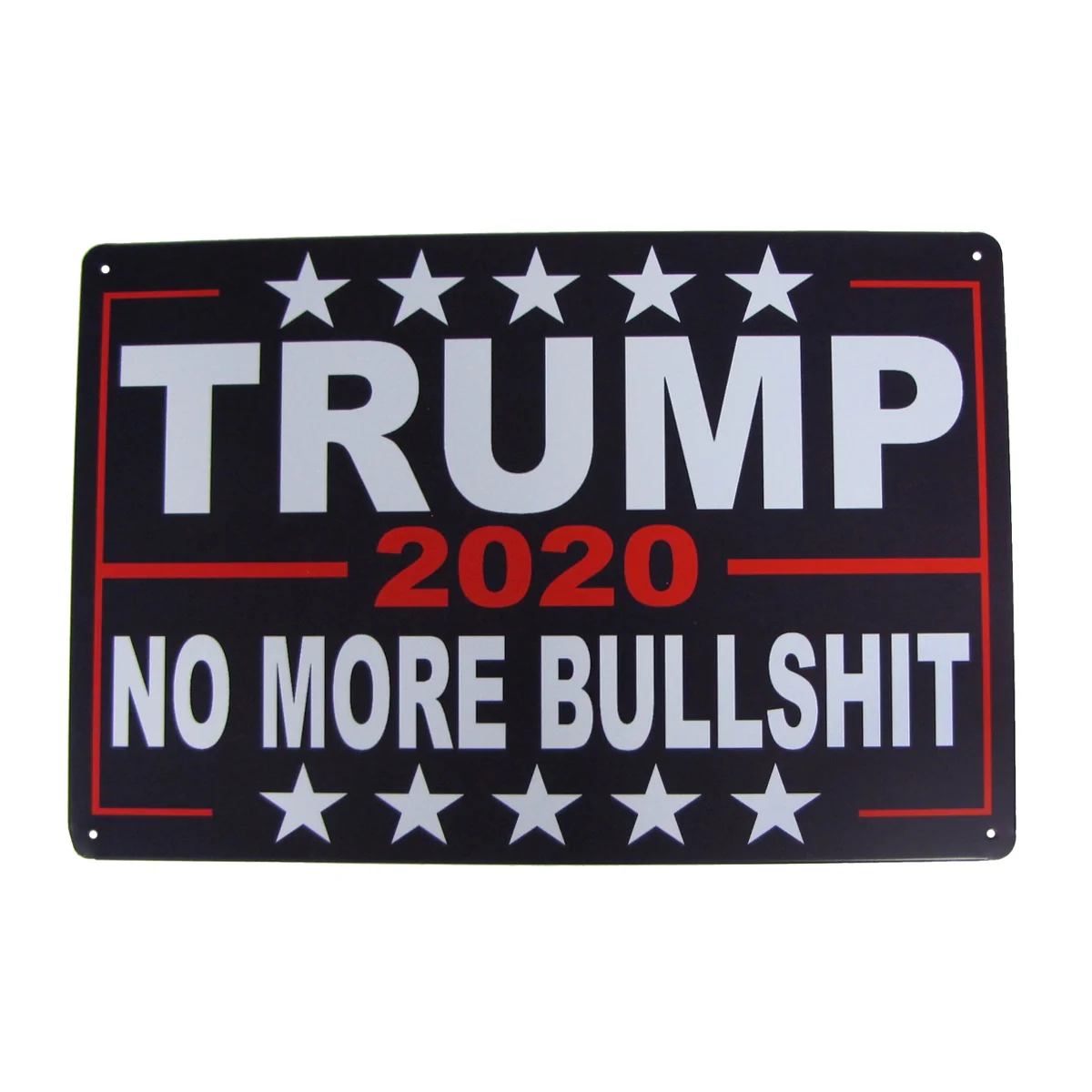 Metal Pro President Donald Trump 2020 Wall Sign No More Bullshit Garage Decor