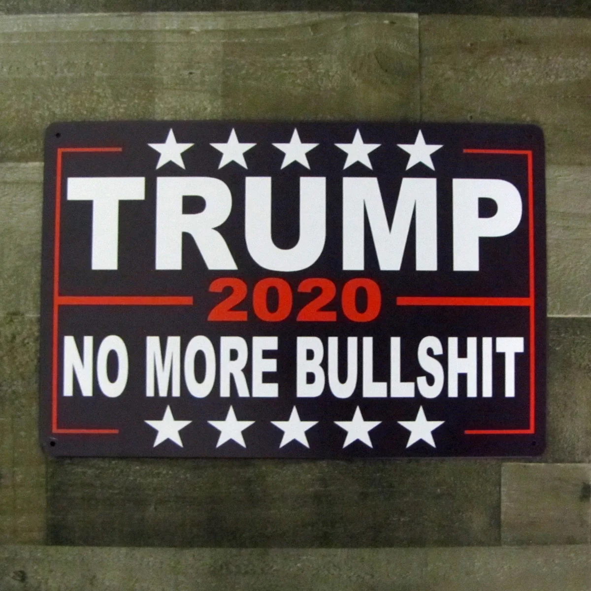 Metal Pro President Donald Trump 2020 Wall Sign No More Bullshit Garage Decor - Image 2