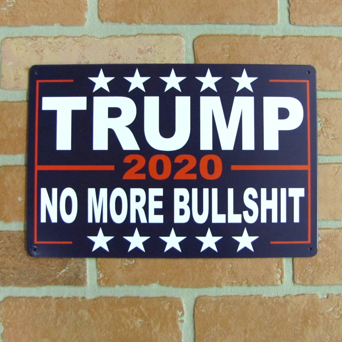 Metal Pro President Donald Trump 2020 Wall Sign No More Bullshit Garage Decor - Image 3