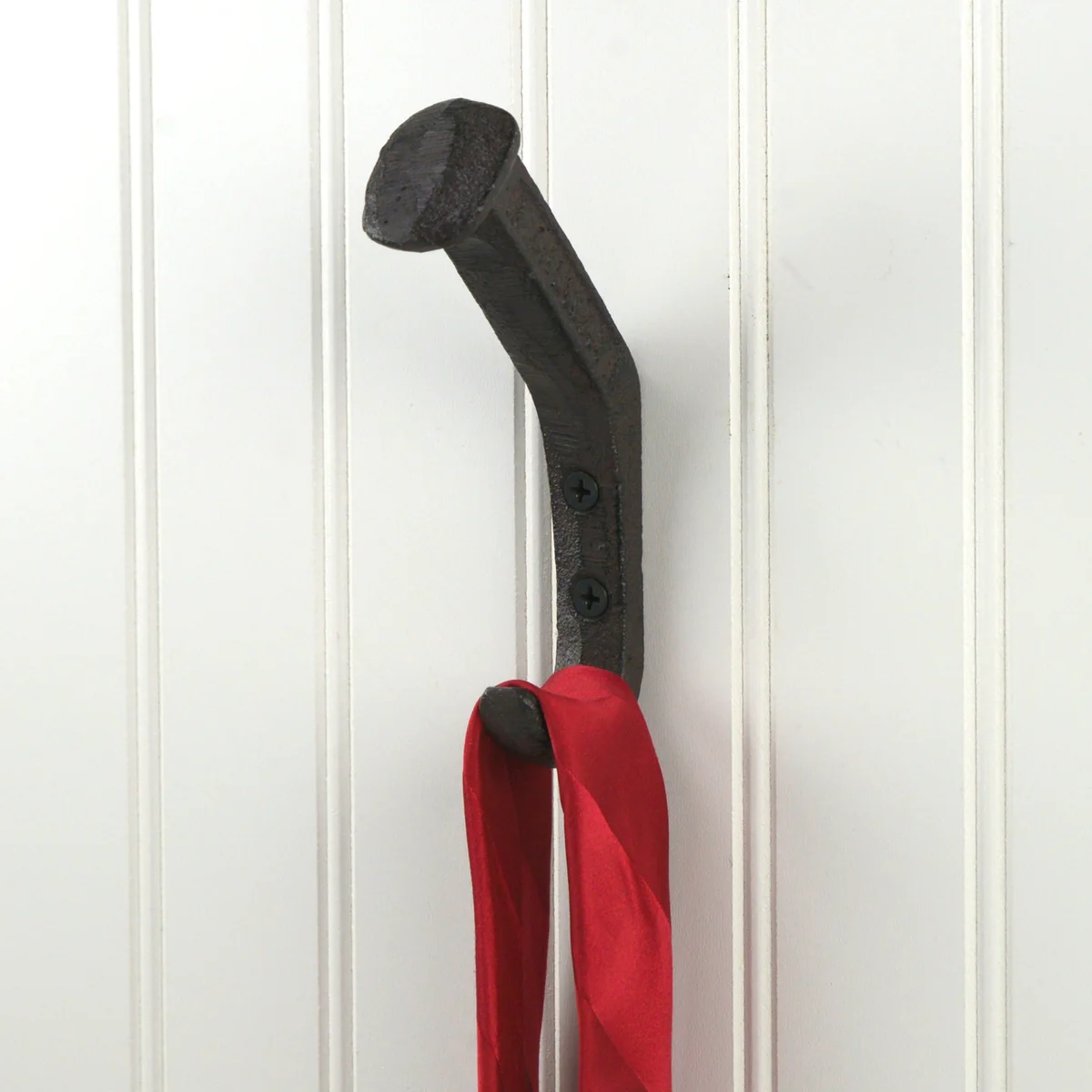 Metal Railroad Spike Hook Hat Holder Coat Rack Wall Hanger Train RR Garage Decor - Image 2