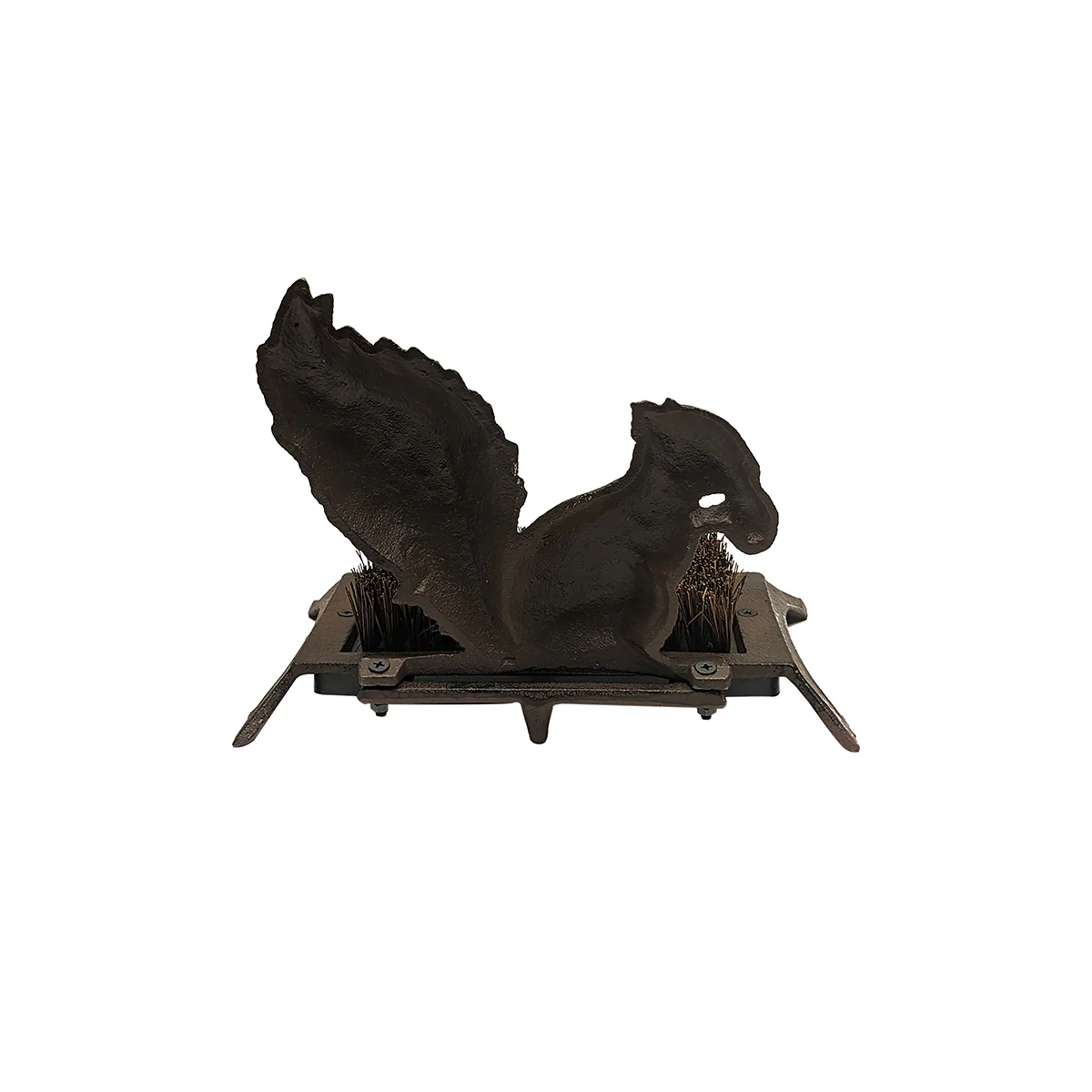 Metal Squirrel Boot Scraper Garden Shoes Brush Outdoor Front Door Porch Decor - Image 3