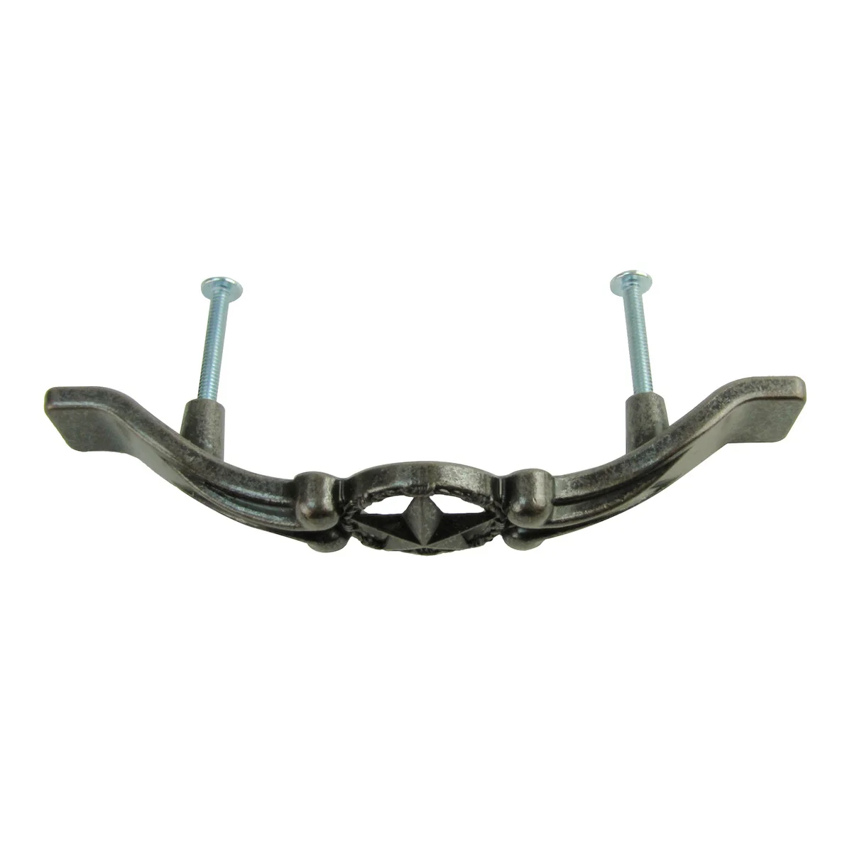 Metal Texas Star Kitchen Cabinet Door Pull Hardware Silver Pewter Drawer Handle - Image 3