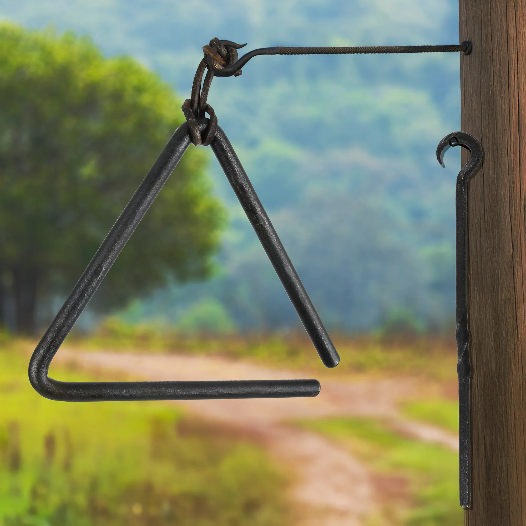 Metal Triangle Bell Kids Musical Instruments Rustic Service Bell Outdoor Kitchen - Image 4