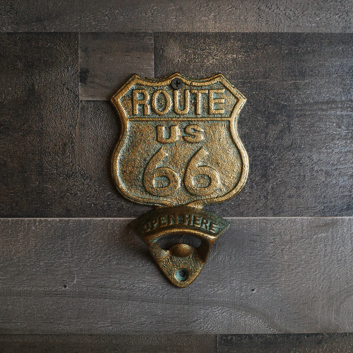 Metal US Route 66 Beer Soda Bottle Cap Opener Wall Mount Rustic Bar Pub Decor - Image 5