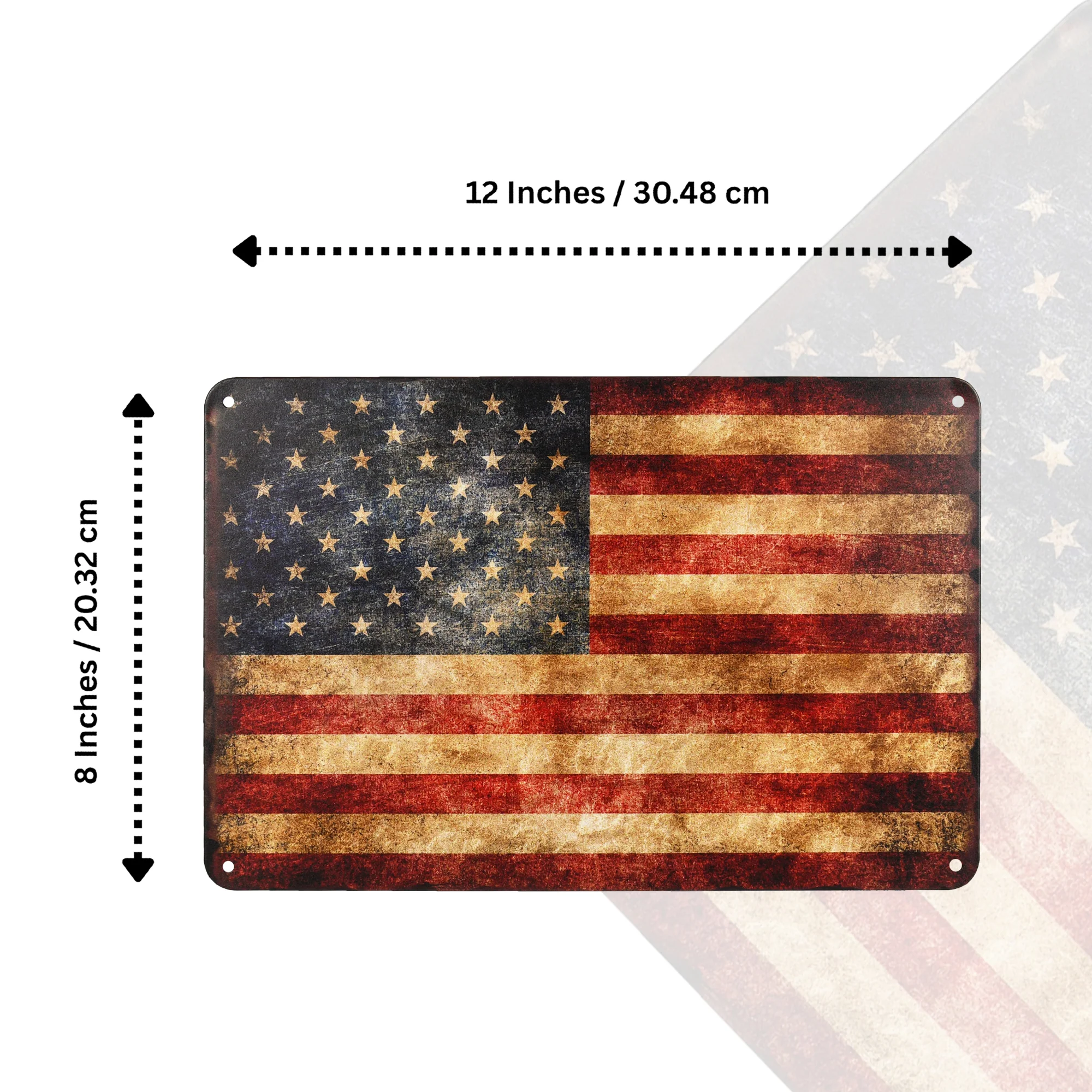 Metal USA Flag 250 Anniversary Sign Patriotic Home Decor American Flag Wall Art - Image 5