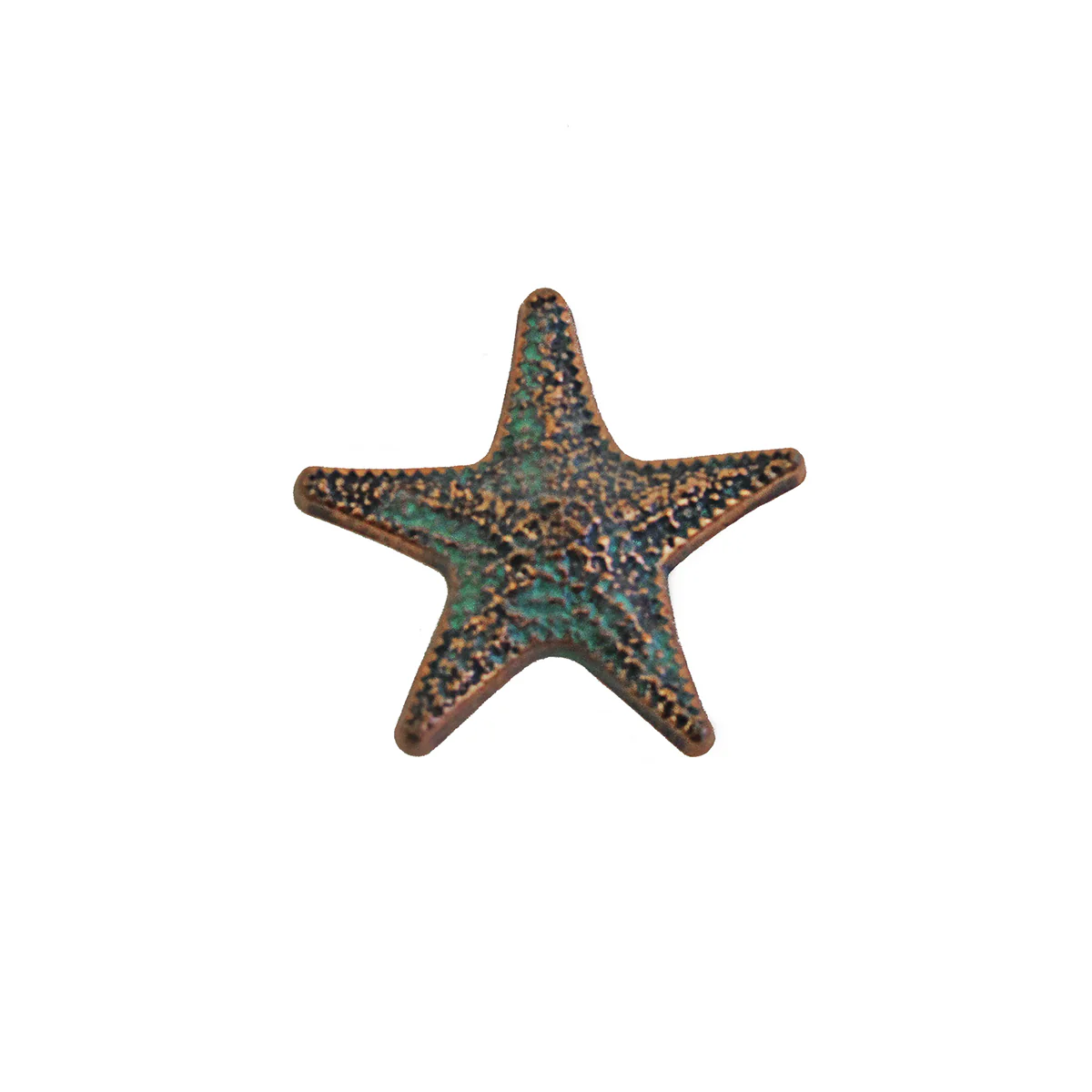 Metal Verdigris Starfish Cabinet Door Drawer Knob Pull Hardware Nautical Decor