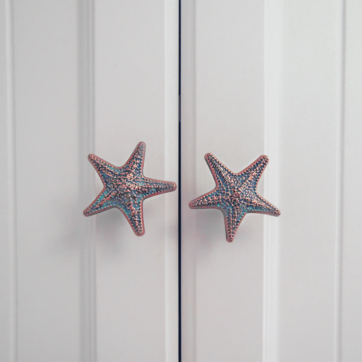 Metal Verdigris Starfish Cabinet Door Drawer Knob Pull Hardware Nautical Decor - Image 4