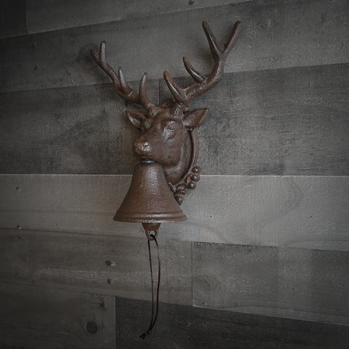 Metal Wall Mount 8 Point Antler Buck Call Bell - Image 4