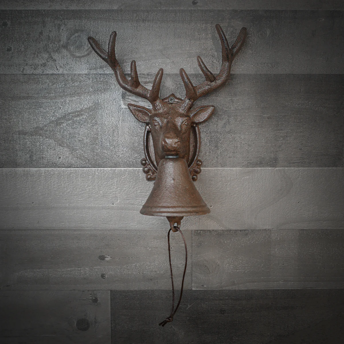 Metal Wall Mount 8 Point Antler Buck Call Bell - Image 5